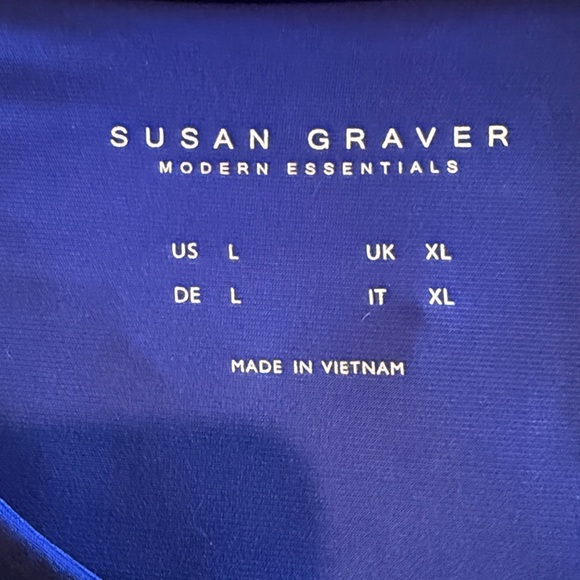 Susan Graver’s Liquid knit Royal Blue Tank Top - Picture 2 of 3
